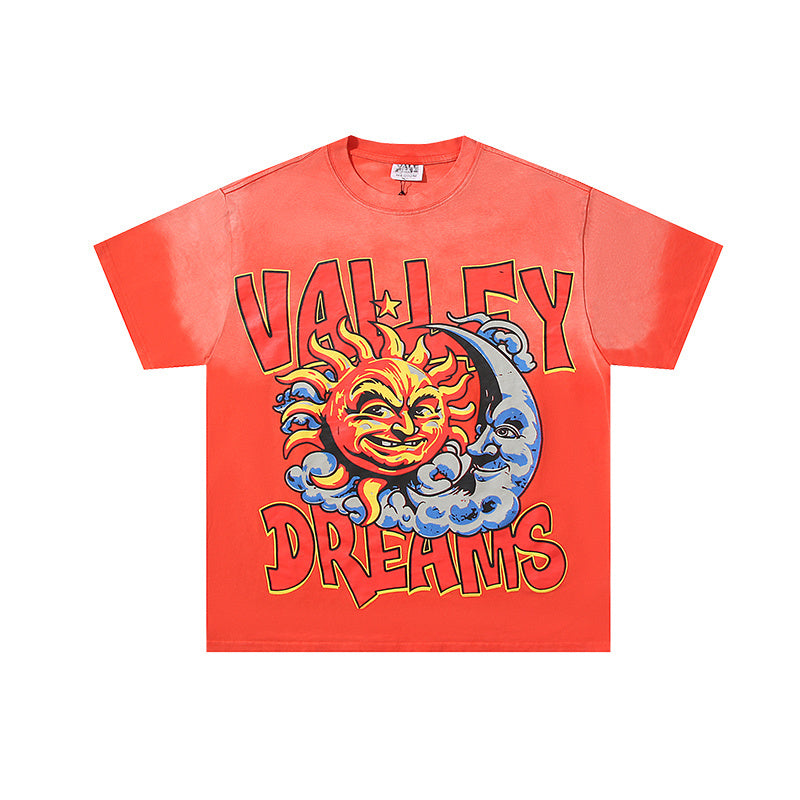 ヴィンテージ風レトロウォッシュTシャツ