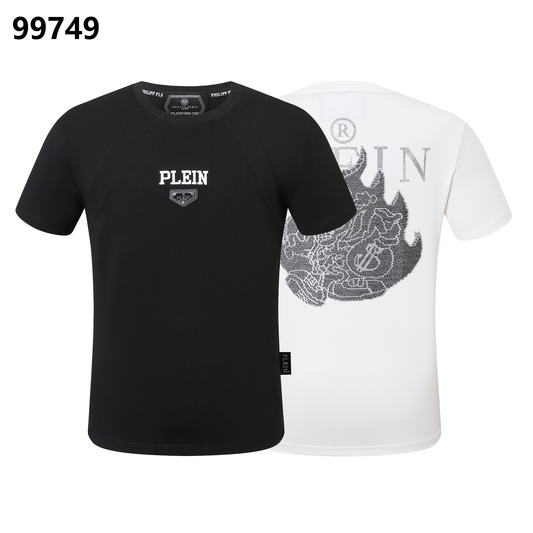PHILIPP PLEIN Devil Rhinestone Crew Neck T-Shirt