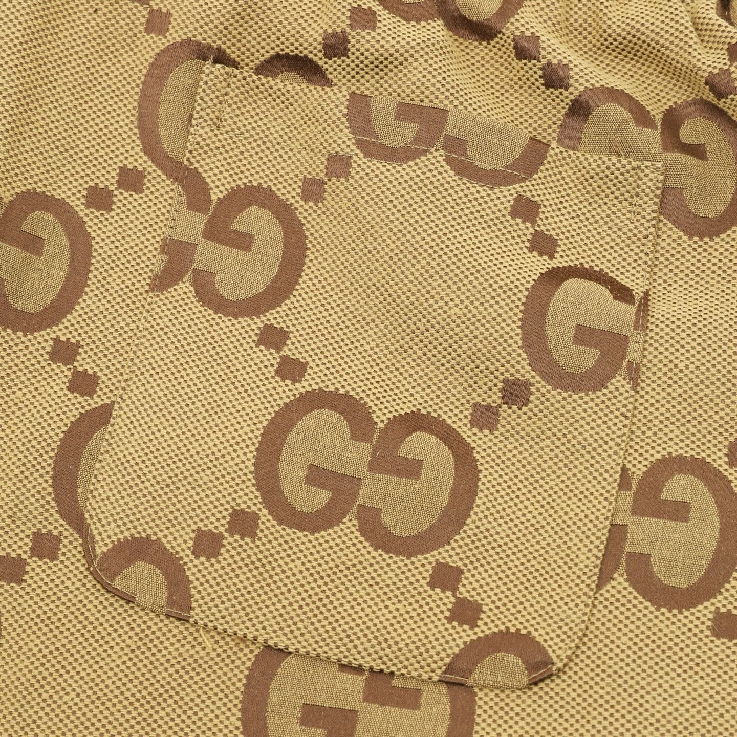 Gucci Shorts with All-Over Double G Logo Print