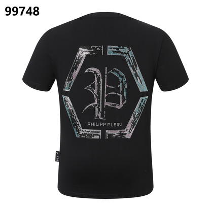 PHILIPP PLEIN T-Shirt mit Sanskrit-Alphabet, Strassverzierungen und Rundhalsausschnitt