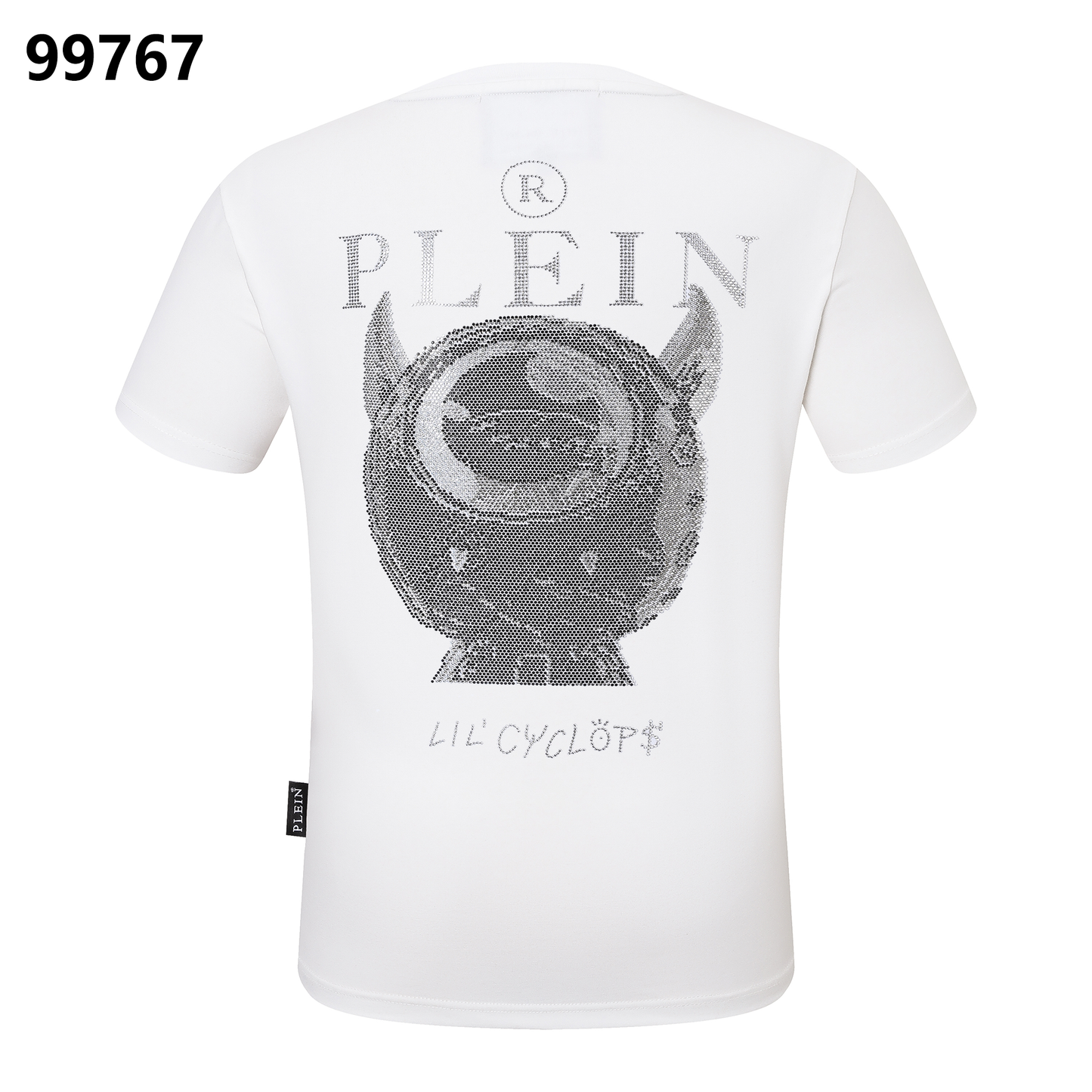 PHILIPP PLEIN Round-Neck T-Shirt with Little Monster Print