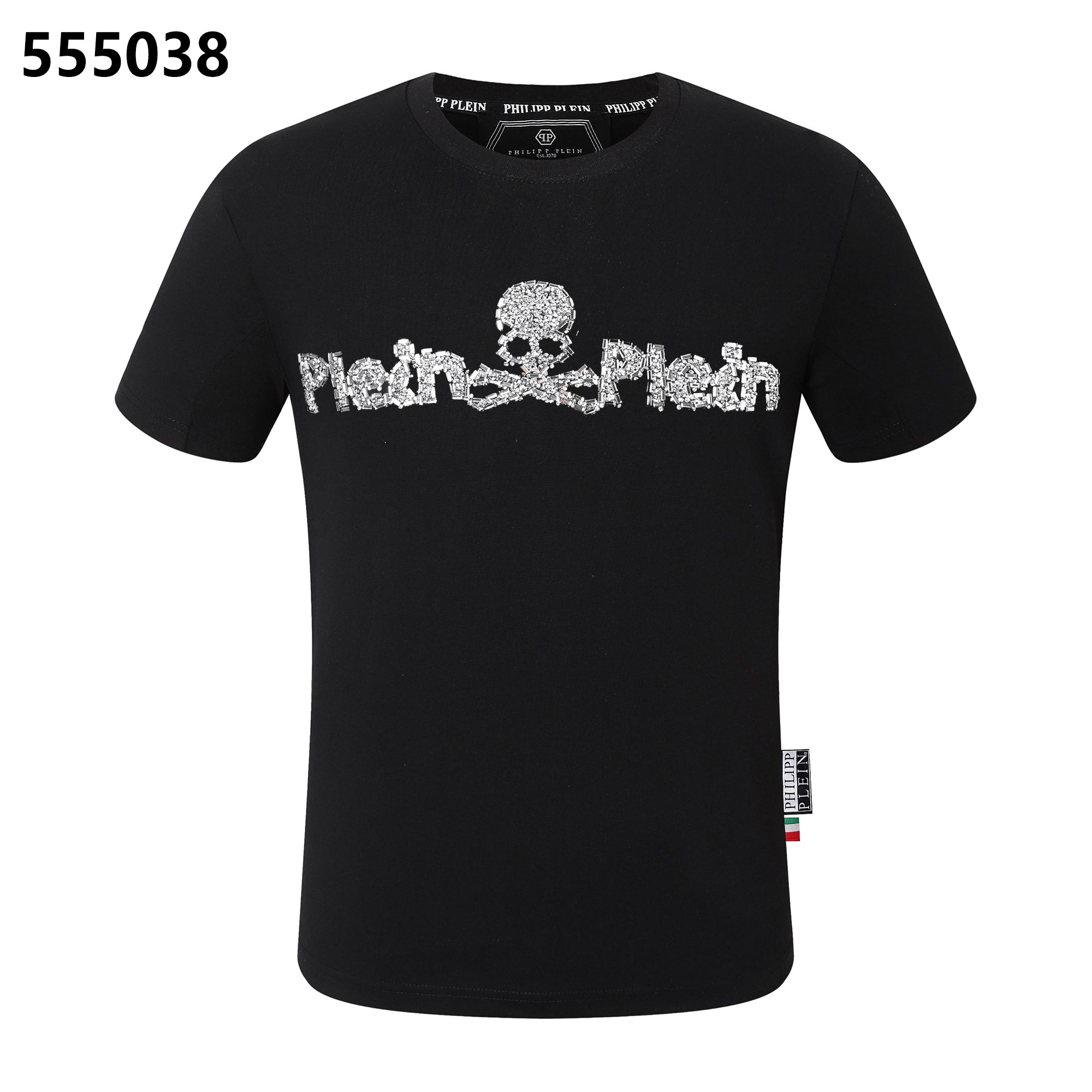 PHILIPP PLEIN 스컬 크루넥 티셔츠