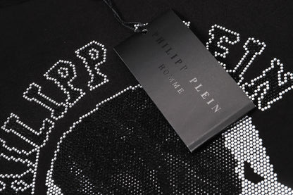 PHILIPP PLEIN Rundhals-T-Shirt mit Totenkopf-Motiv