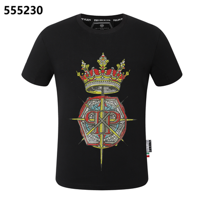 PHILIPP PLEIN T-Shirt mit Rundhalsausschnitt und Kronen-Print
