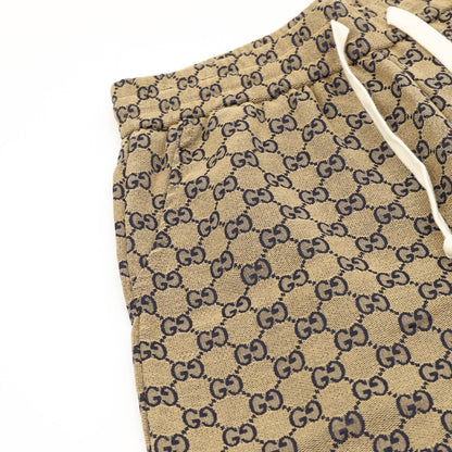 Gucci 25SS All-Over Monogram Print Denim Shorts