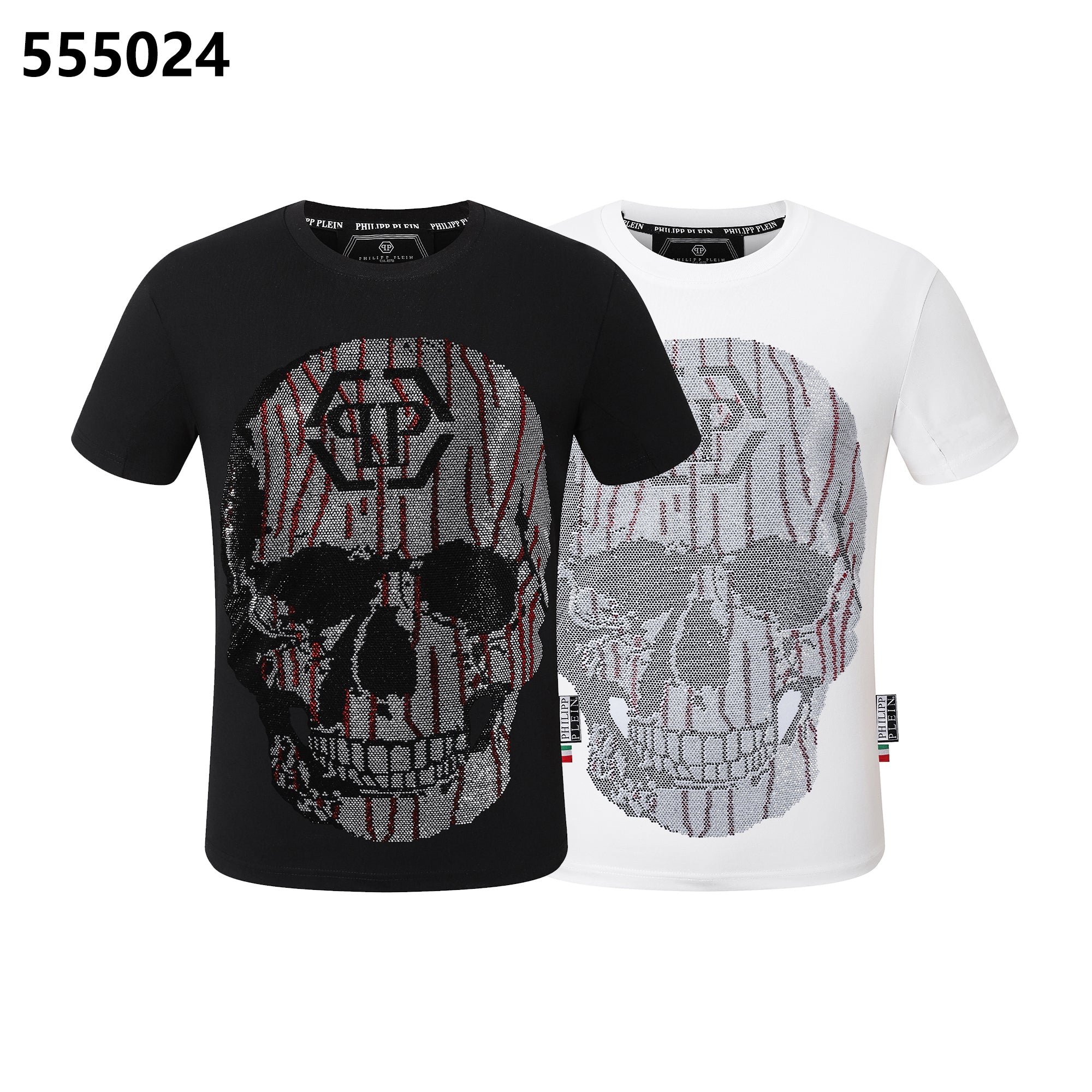 PHILIPP PLEIN スカルデザイン ラウンドネックTシャツ