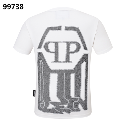 PHILIPP PLEIN Rundhals-T-Shirt mit Letter-Print