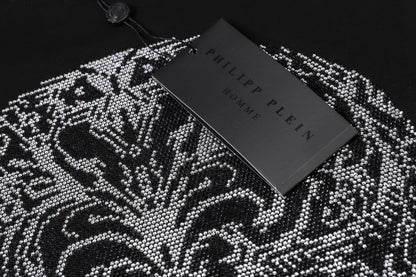 PHILIPP PLEIN T-Shirt mit Rundhalsausschnitt und Totenkopf-Print