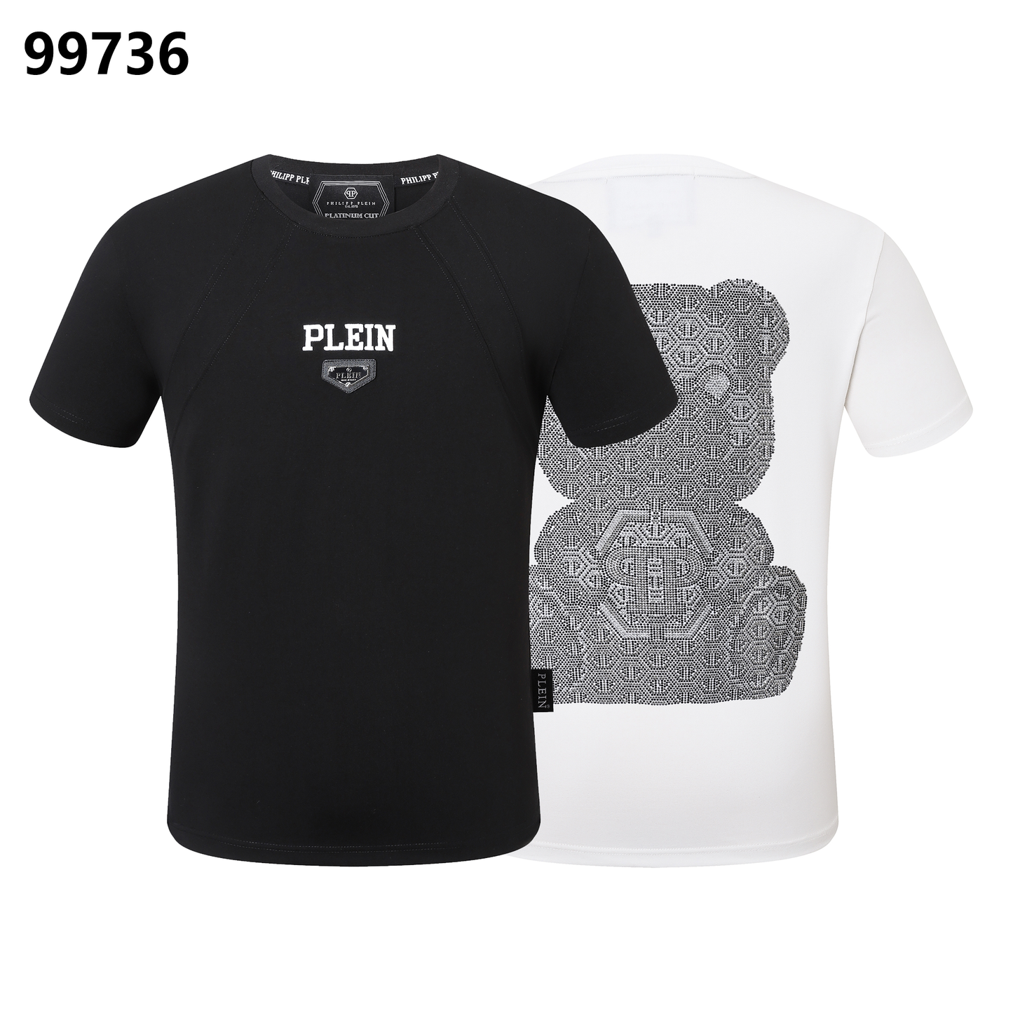 PHILIPP PLEIN Round Neck T-Shirt Teddy Bear