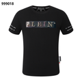 PHILIPP PLEIN メタルレタリング入りラウンドネックTシャツ