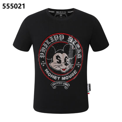 PHILIPP PLEIN T-Shirt mit Mickey-Mouse-Print und Rundhalsausschnitt