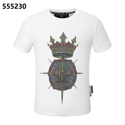 PHILIPP PLEIN T-Shirt mit Rundhalsausschnitt und Kronen-Print