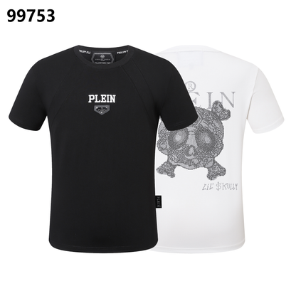 PHILIPP PLEIN T-Shirt „Little Monster“ mit Strasssteinen und Rundhalsausschnitt
