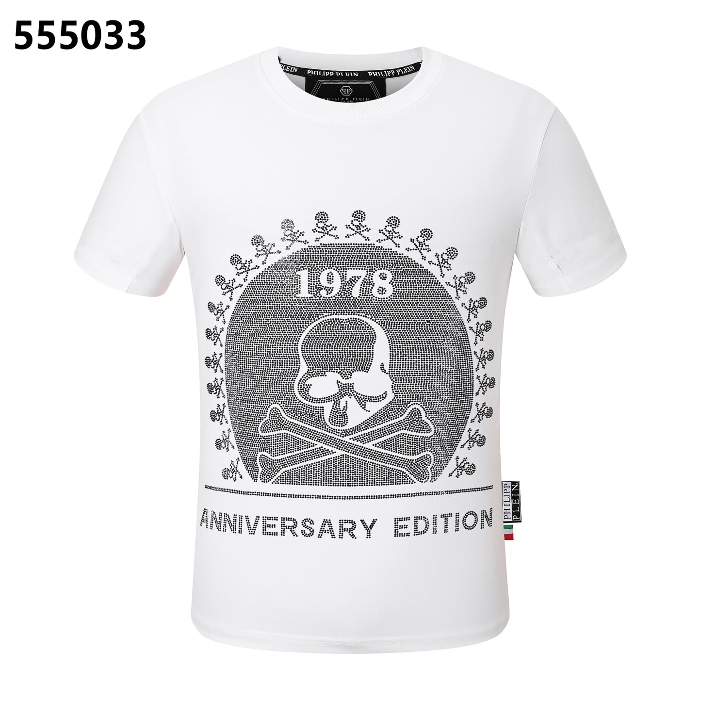 PHILIPP PLEIN 1978 Skull-Print Crew-Neck T-Shirt