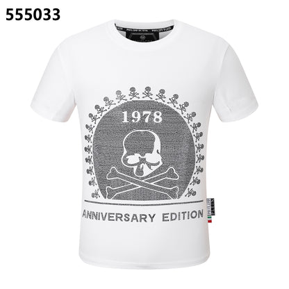 PHILIPP PLEIN 1978 Skull-Print Crew-Neck T-Shirt