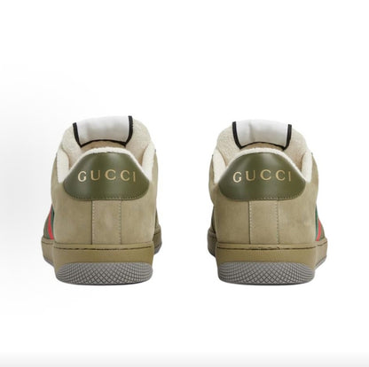 GUCCI Screener Canvas Retro Logo Men's Green