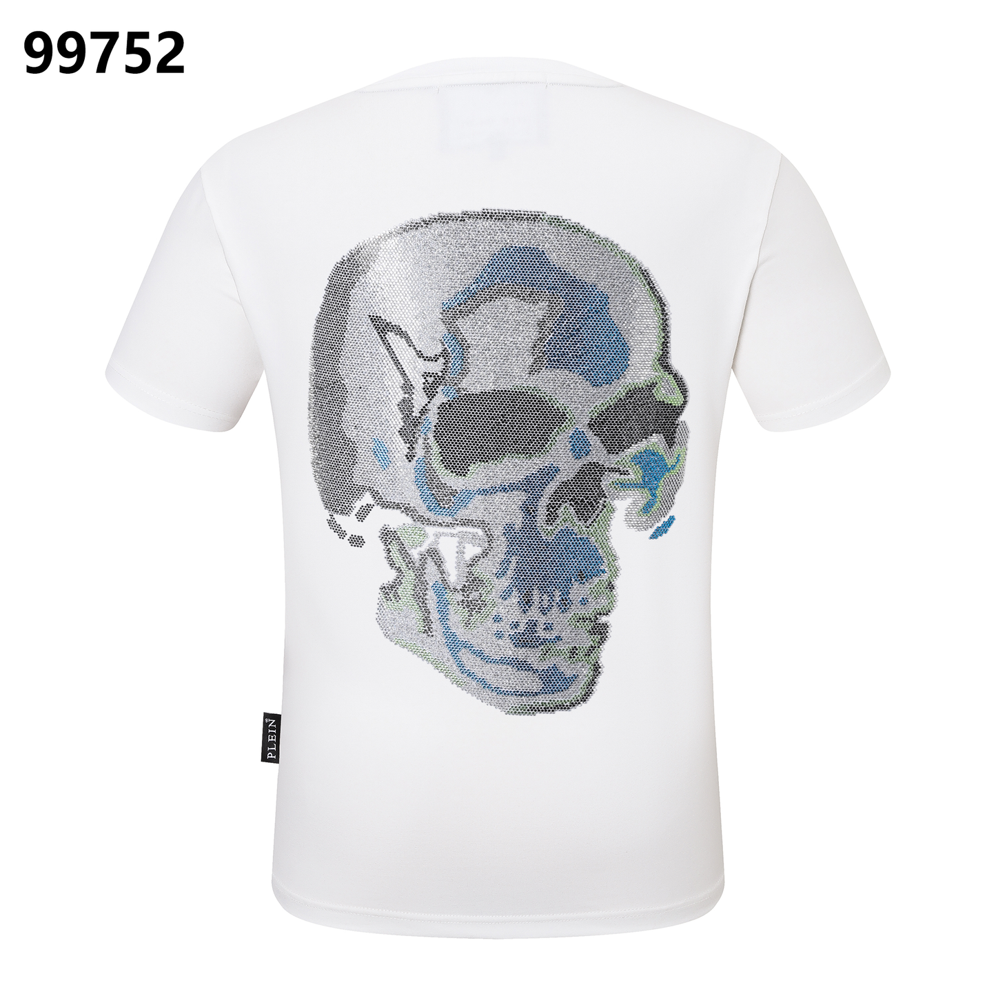 PHILIPP PLEIN Skull-Print Rhinestone-Embellished Crew-Neck T-Shirt