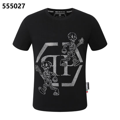 PHILIPP PLEIN Skeleton-Print Crew-Neck T-Shirt