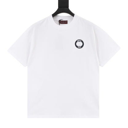 Gucci 26SS 1921 Logo Embroidered Short-Sleeve Shirt