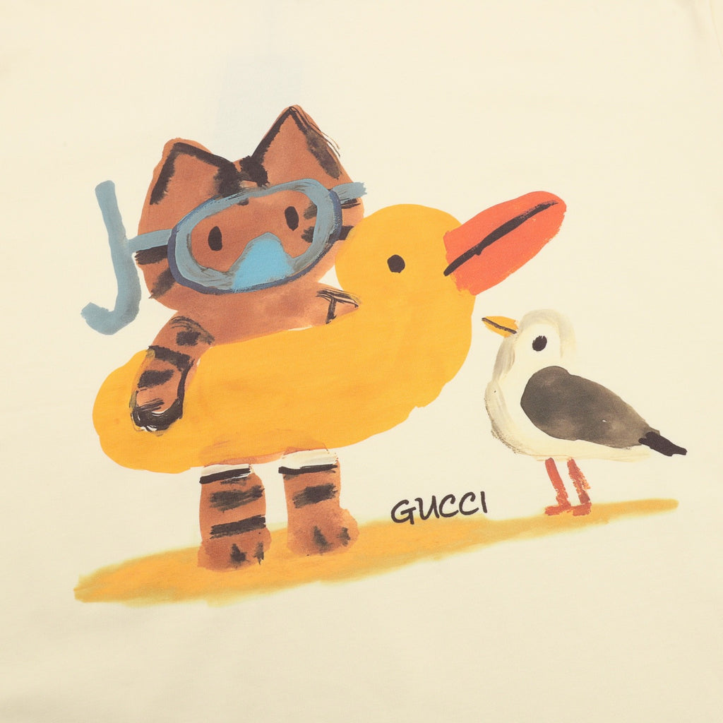 Gucci 26ss Fun Cartoon Collection Short-Sleeve Shirt