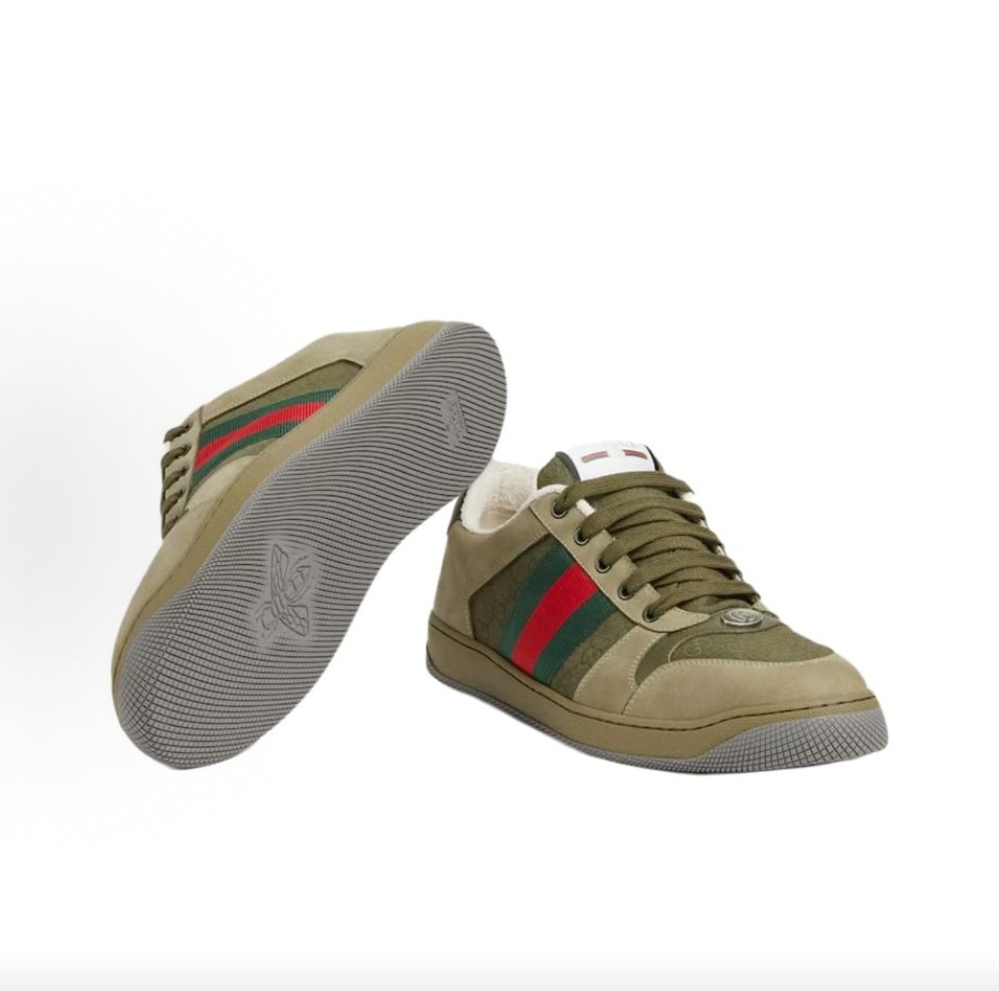 GUCCI Screener Canvas Retro Logo Men's Green