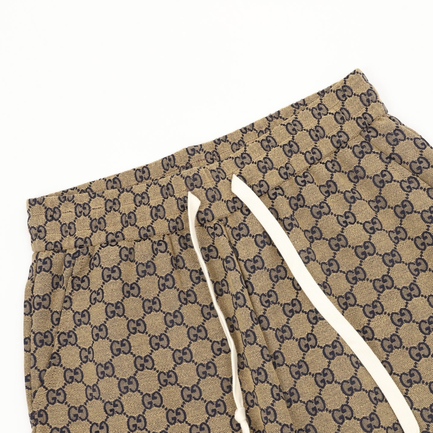 Gucci 25SS All-Over Monogram Print Denim Shorts