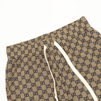 Gucci 25SS All-Over Monogram Print Denim Shorts