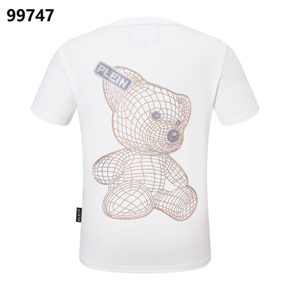 PHILIPP PLEIN Rundhals-T-Shirt Teddy Strass Teddybär