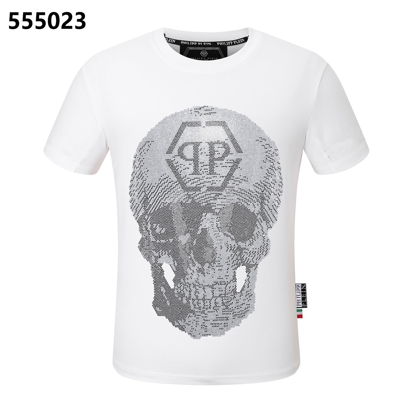 PHILIPP PLEIN Round-neck T-shirt with a skull design