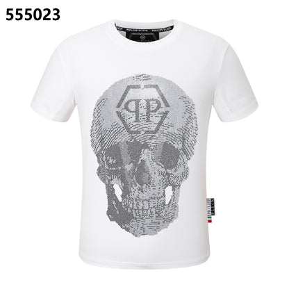 PHILIPP PLEIN Round-neck T-shirt with a skull design