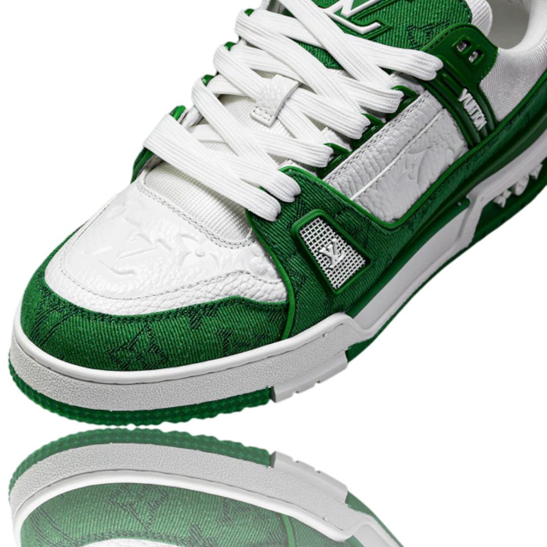 Louis Vuittоп Trainer Low 'Monogram Denim White Green'