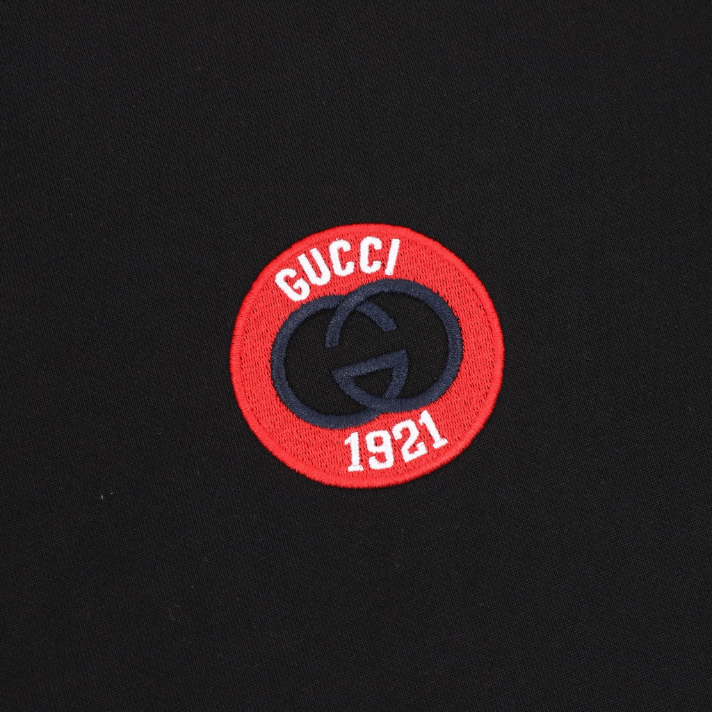 구찌 26SS 1921 로고 자수 반소매 셔츠
