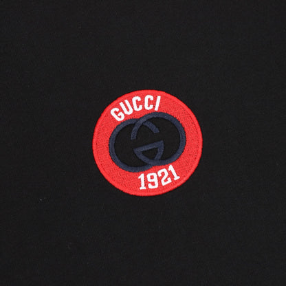 Gucci 26SS 1921 Logo Embroidered Short-Sleeve Shirt