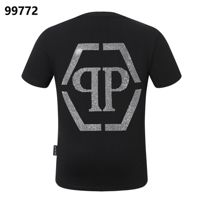 PHILIPP PLEIN Rundhals-T-Shirt mit Buchstaben-Print
