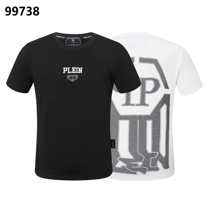 PHILIPP PLEIN Rundhals-T-Shirt mit Letter-Print