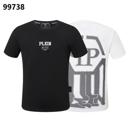 PHILIPP PLEIN Round-Neck T-Shirt with Letter Print