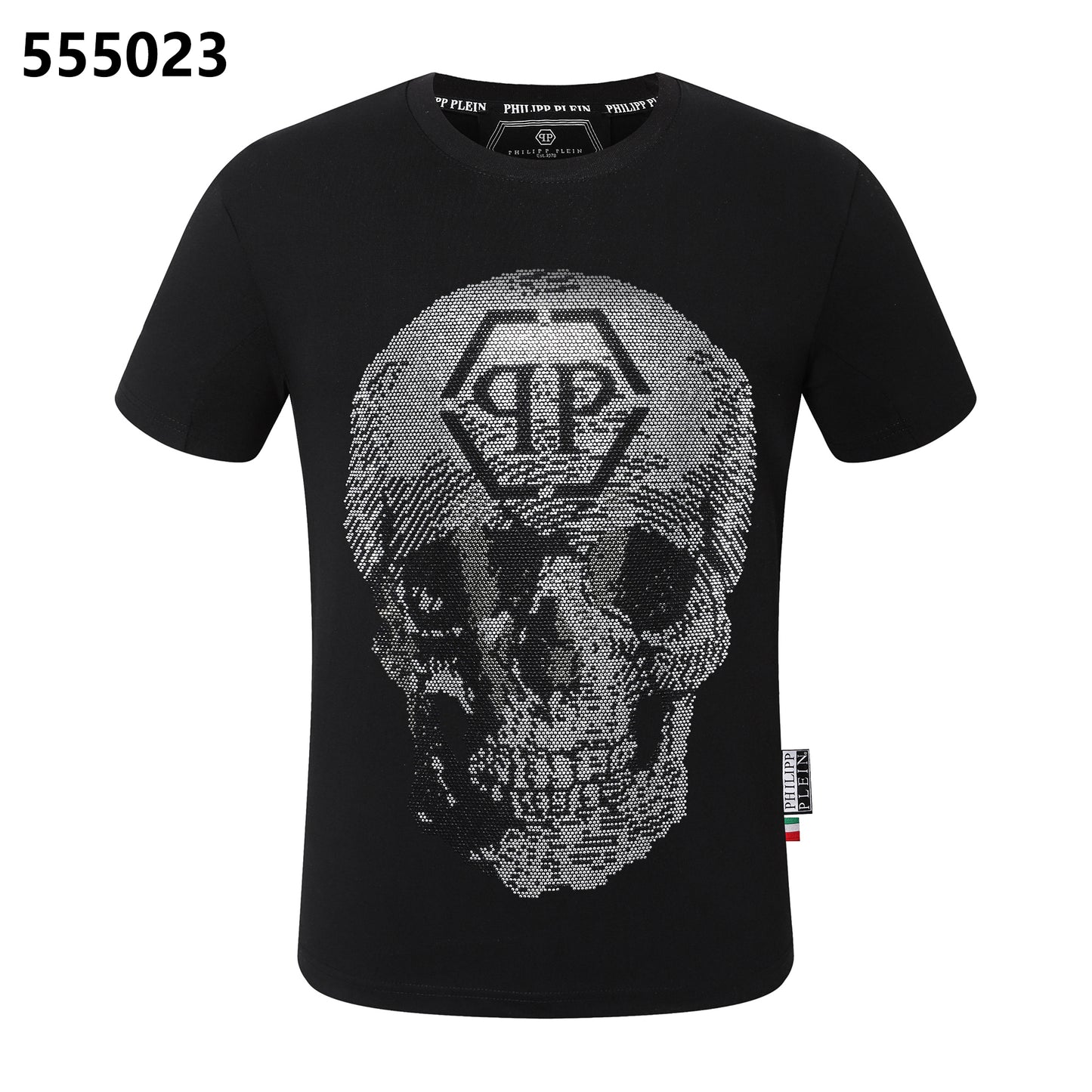 PHILIPP PLEIN Round-neck T-shirt with a skull design