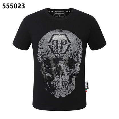 PHILIPP PLEIN Round-neck T-shirt with a skull design