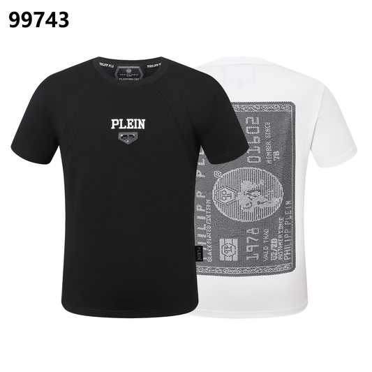 PHILIPP PLEIN “1978” Skull Diamond-Embellished Crew Neck T-Shirt