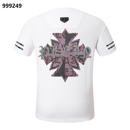 PHILIPP PLEIN Sanskrit Maple Leaf Crew Neck T-Shirt