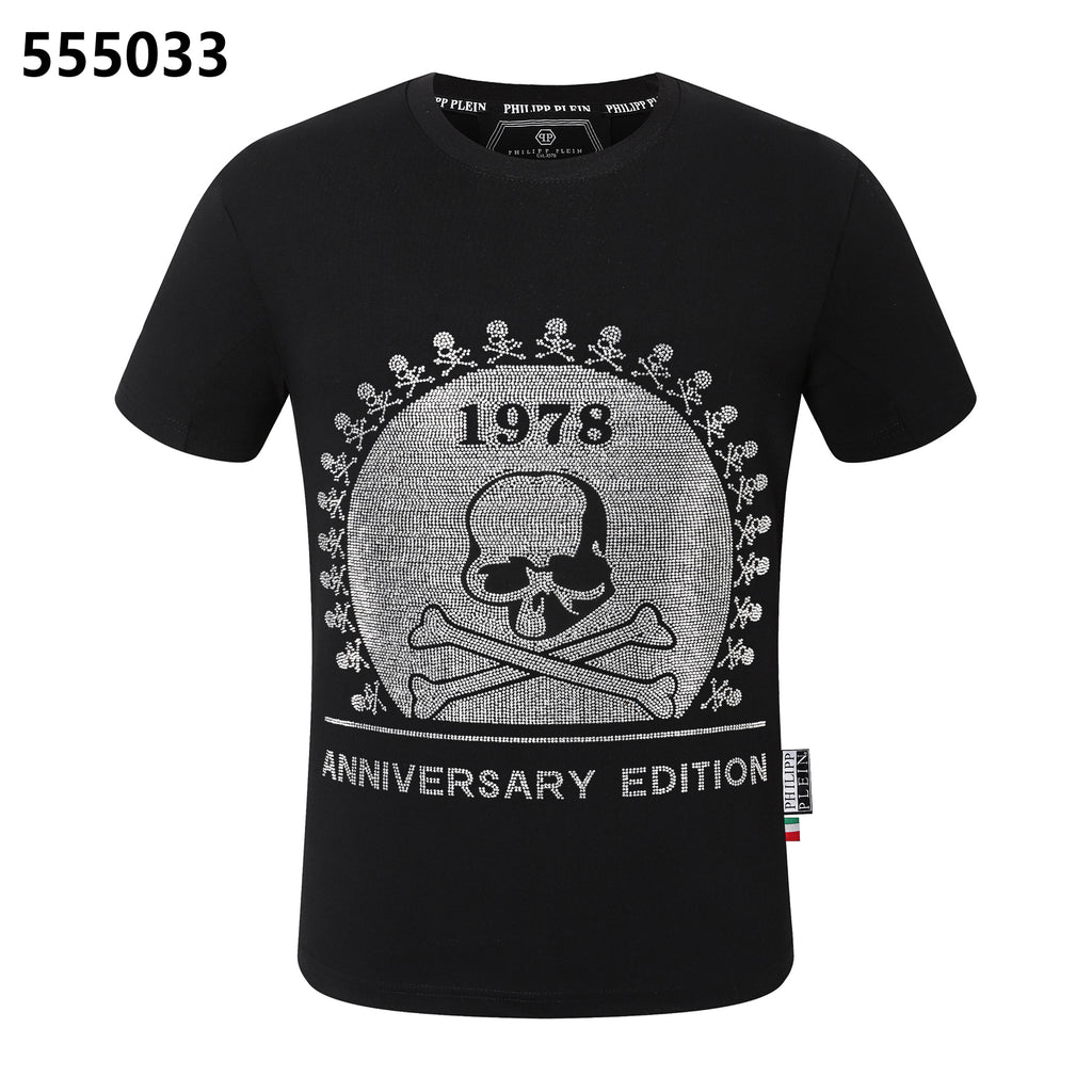 PHILIPP PLEIN 1978 スカルプリント クルーネック Tシャツ
