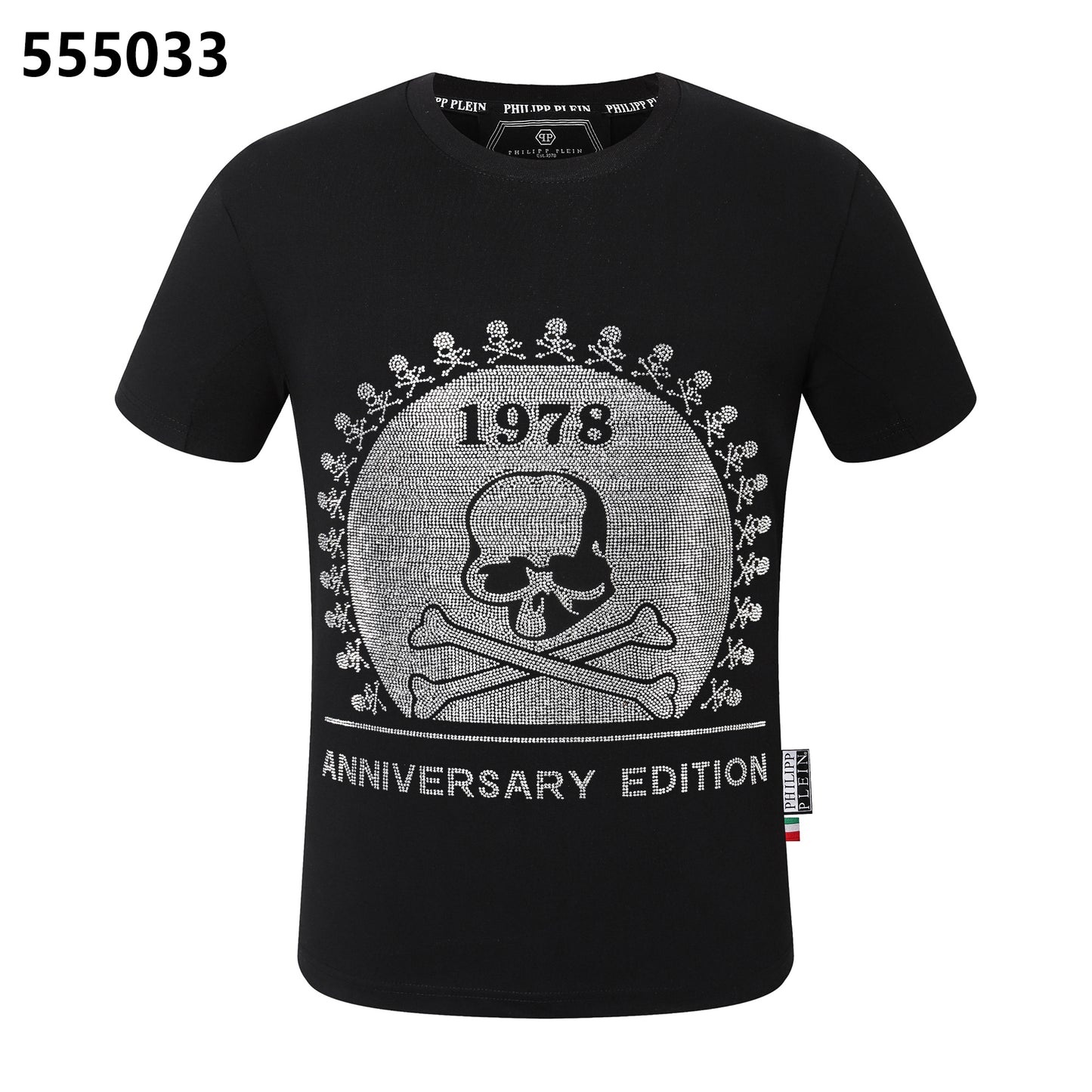 PHILIPP PLEIN 1978 Skull-Print Crew-Neck T-Shirt