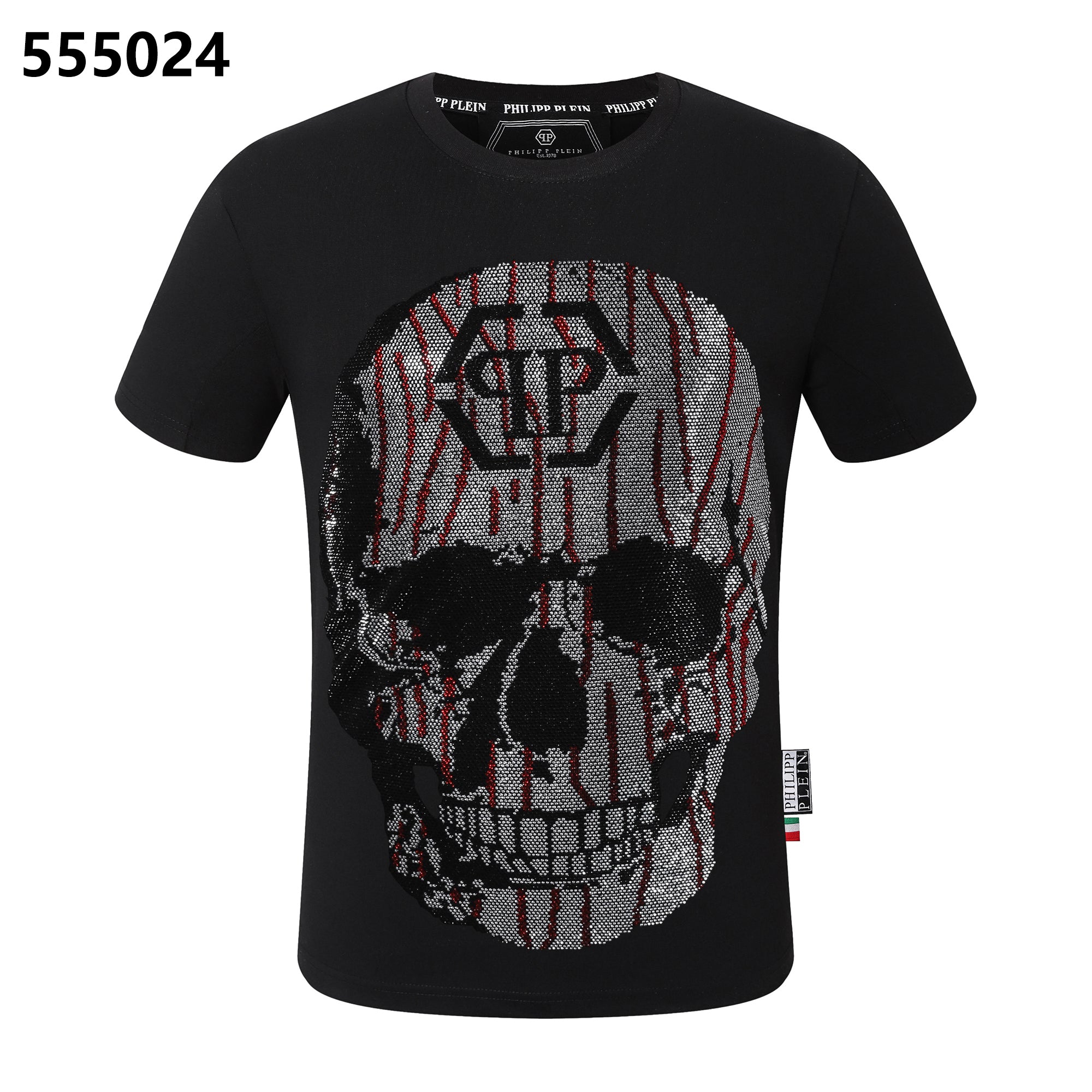 PHILIPP PLEIN スカルデザイン ラウンドネックTシャツ