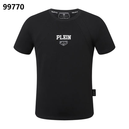 PHILIPP PLEIN Rundhals-T-Shirt mit Tigerkopf-Design