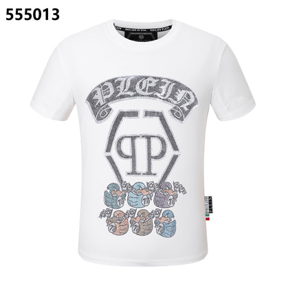 PHILIPP PLEIN Rundhals-T-Shirt mit 6 Enten-Motiv