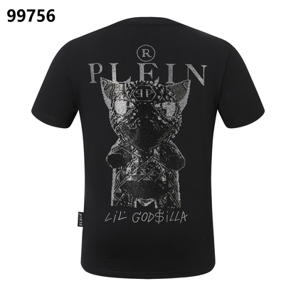 PHILIPP PLEIN T-Shirt „Little Dinosaur“ mit Strasssteinen und Rundhalsausschnitt