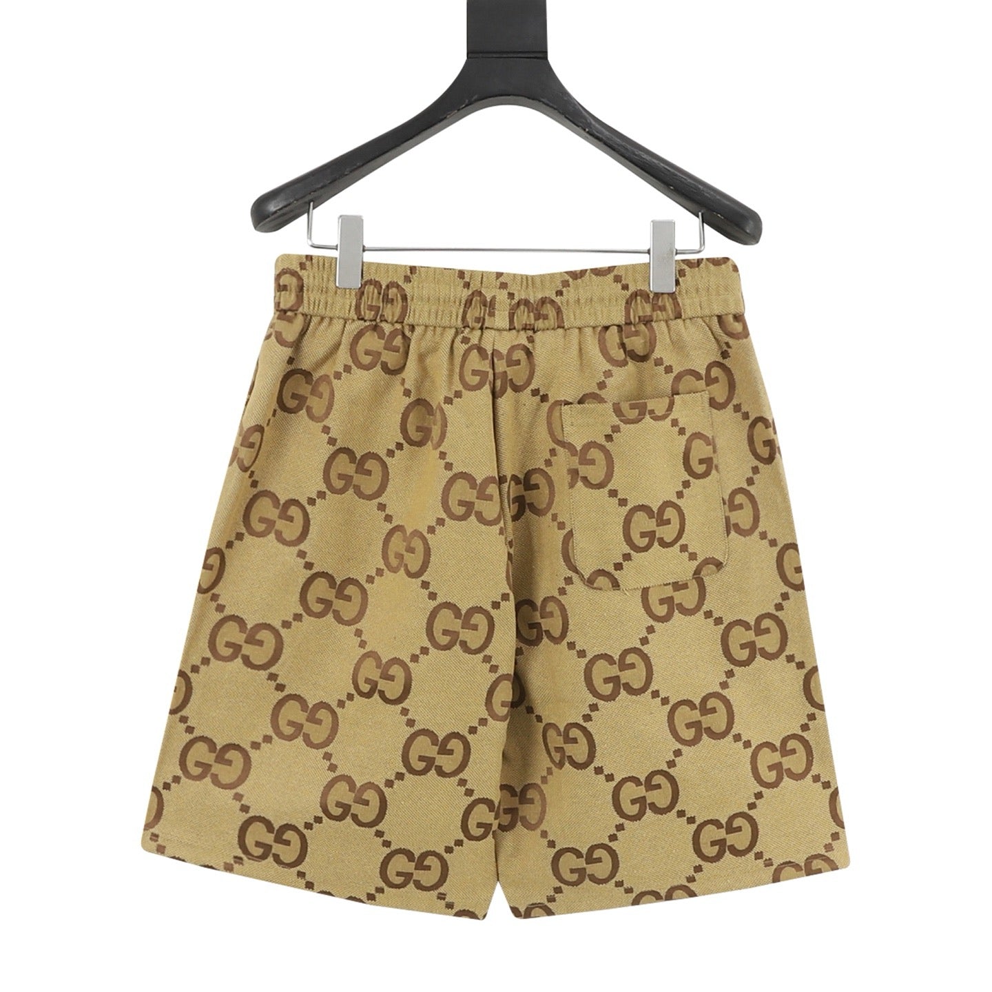 Gucci Shorts with All-Over Double G Logo Print