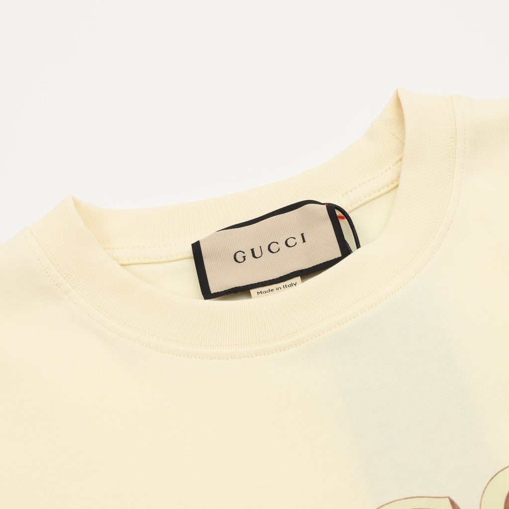 Gucci 26ss Fun Cartoon Collection Short-Sleeve Shirt