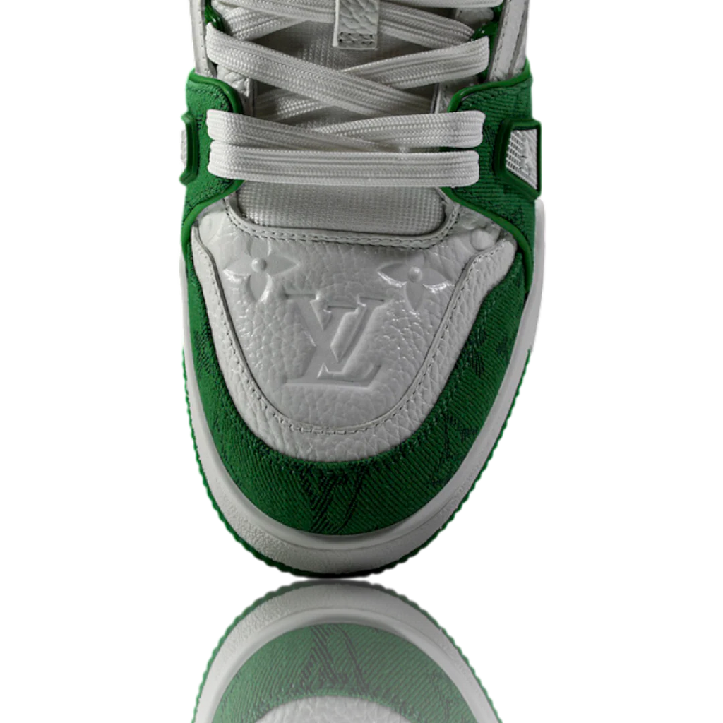 Louis Vuittоп Trainer Low 'Monogram Denim White Green'