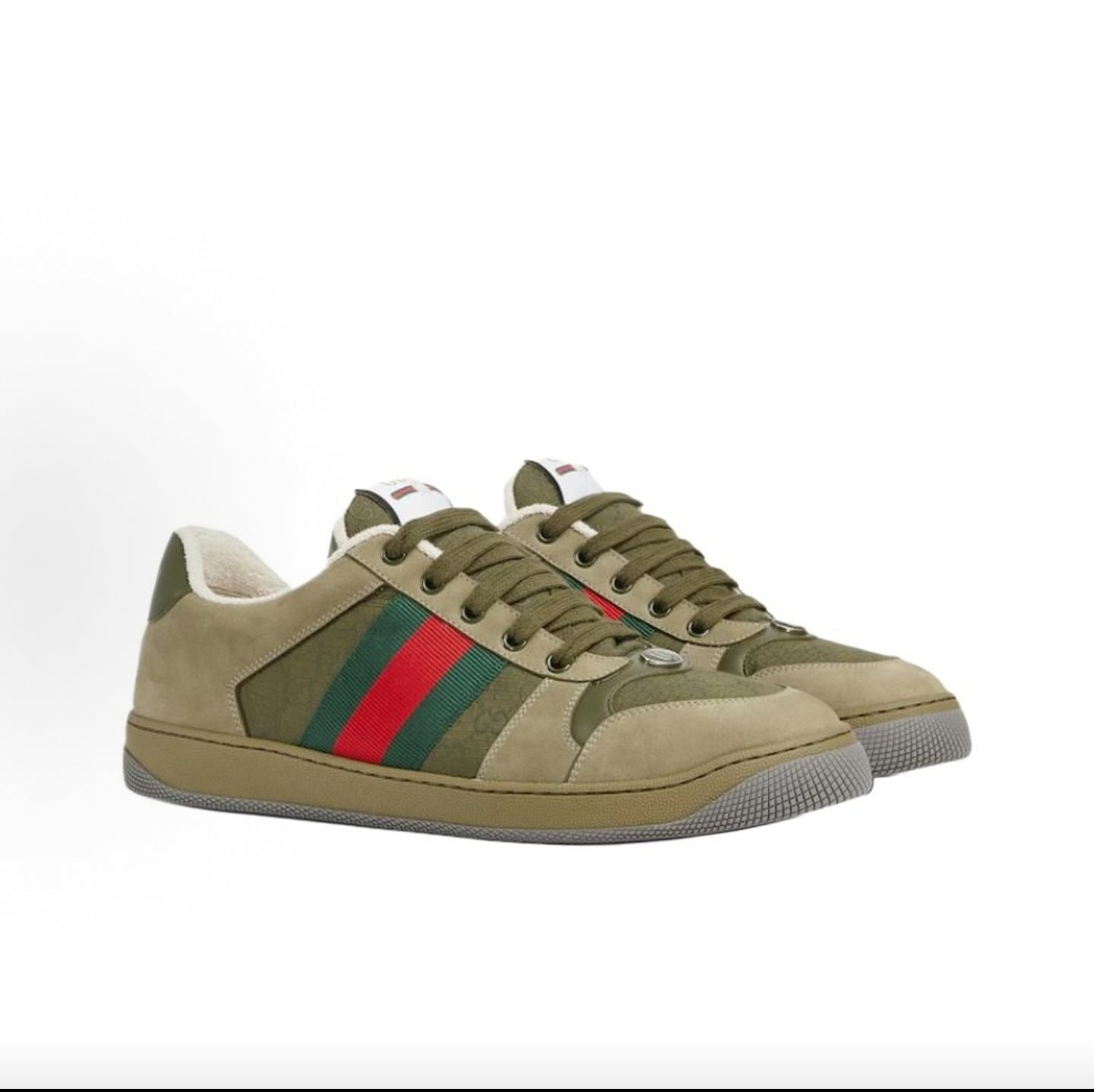 GUCCI Screener Canvas Retro Logo Men's Green